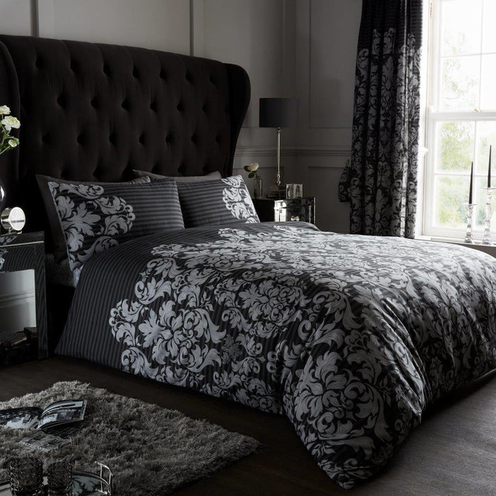 Royal Damask Reversible Duvet Cover Set