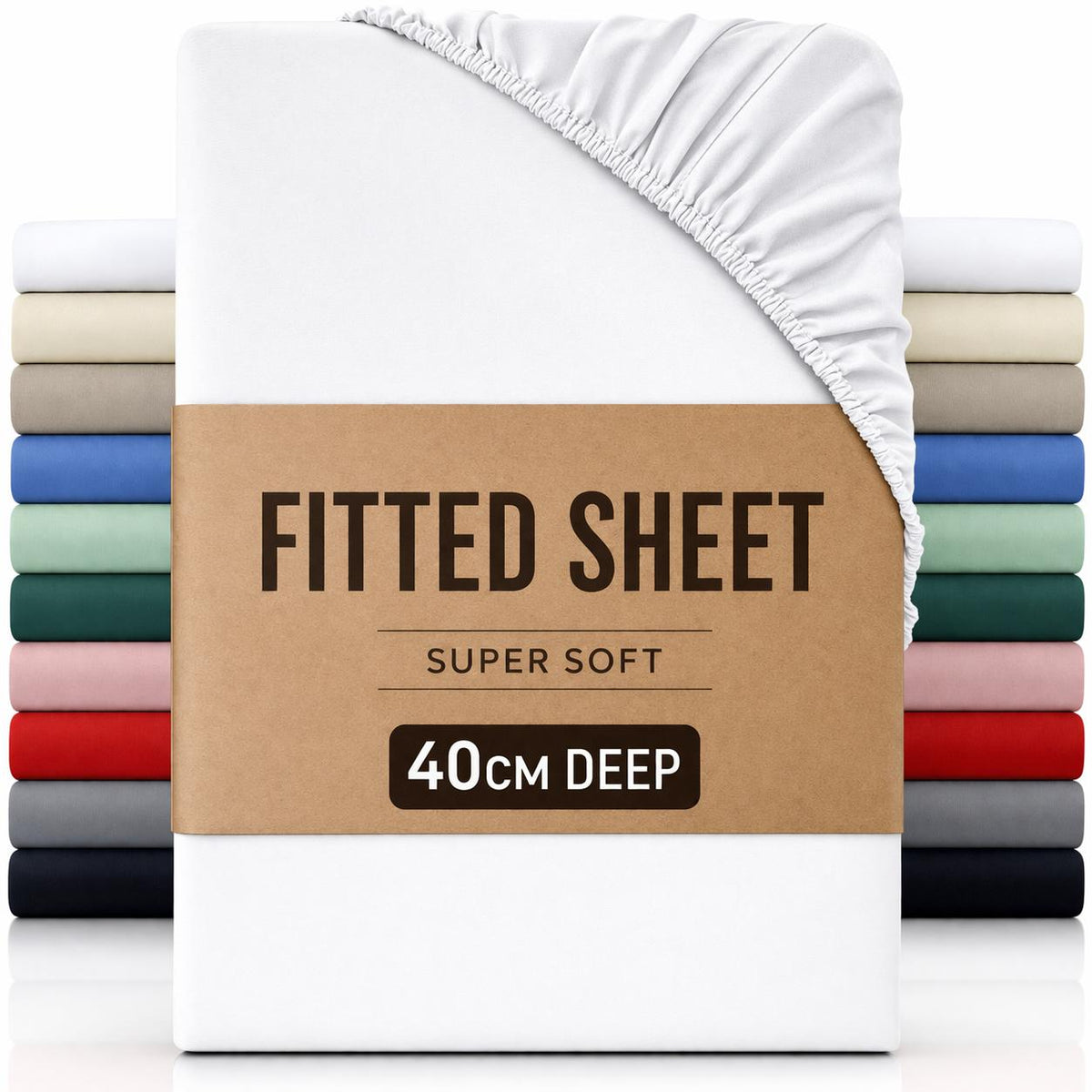 Extra Deep Fitted Sheet 40cm – Brushed Microfibre